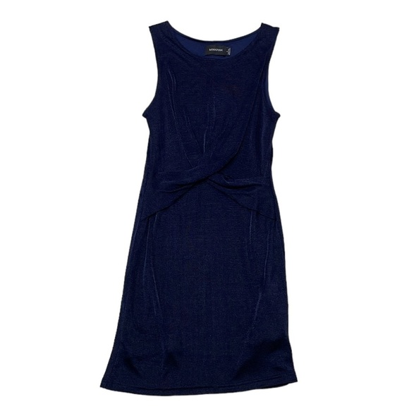 MINKPINK Dress Women's Small Blue Twist Sleeveless Bodycon Midi - Picture 3 of 15